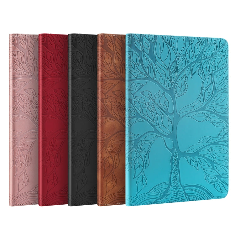 For Huawei Matepad SE 10.4 2022 Life Tree Embossed Flip Leather Tablet Case(Rose Gold) - Huawei by PMC TechLife | Online Shopping South Africa | PMC TechLife | Buy Now Pay Later Mobicred