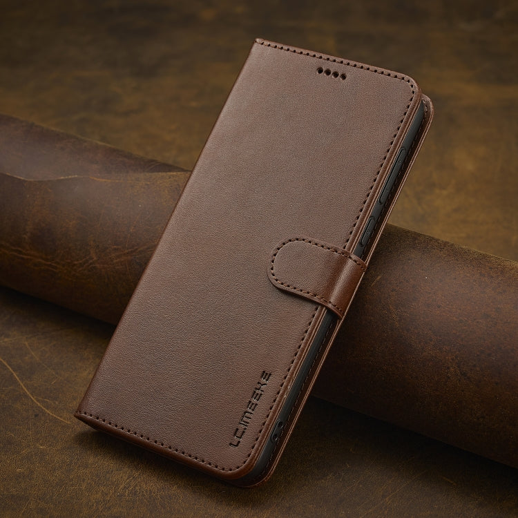 For Xiaomi Redmi A3 LC.IMEEKE Calf Texture Leather Phone Case(Coffee) - Xiaomi Cases by LC.IMEEKE | Online Shopping South Africa | PMC TechLife | Buy Now Pay Later Mobicred