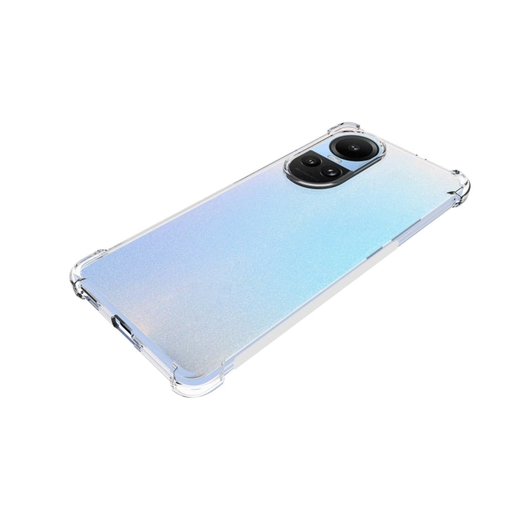 For OPPO Reno10 / 10 Pro Global Shockproof Non-slip Thickening TPU Phone Case(Transparent) - OPPO Cases by PMC Jewellery | Online Shopping South Africa | PMC Jewellery | Buy Now Pay Later Mobicred