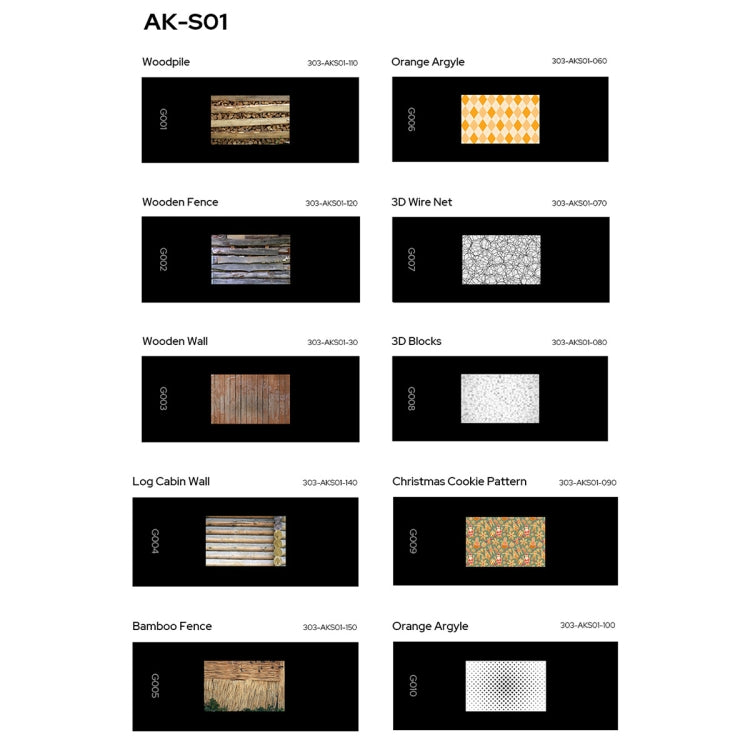 Godox AK-S01 10 in 1 Transparencies Collection Slide Set for Godox AK-R21 Projection Kit - free shipping - PMC TechLife - Order now!