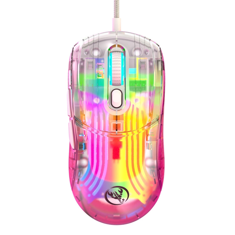 X400 7 Keys Transparent RGB Wired Gaming Mouse - Wired Mice by PMC Jewellery | Online Shopping South Africa | PMC Jewellery | Buy Now Pay Later Mobicred