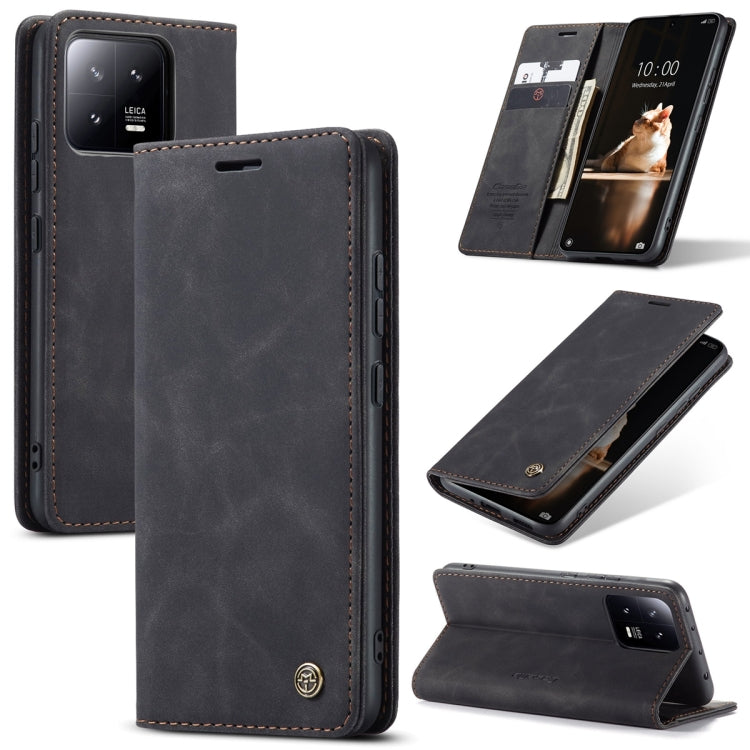 For Xiaomi 13 CaseMe 013 Multifunctional Horizontal Flip Leather Phone Case(Black) - Xiaomi Cases by CaseMe | Online Shopping South Africa | PMC Jewellery | Buy Now Pay Later Mobicred