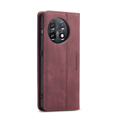 For OnePlus 11 CaseMe 013 Multifunctional Horizontal Flip Leather Phone Case(Wine Red) - OnePlus Cases by CaseMe | Online Shopping South Africa | PMC Jewellery | Buy Now Pay Later Mobicred