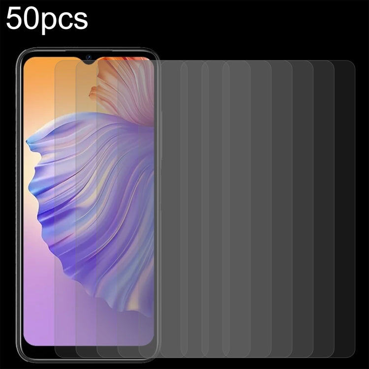 For Doogee N50 50pcs 0.26mm 9H 2.5D Tempered Glass Film - For Doogee by PMC Jewellery | Online Shopping South Africa | PMC Jewellery | Buy Now Pay Later Mobicred