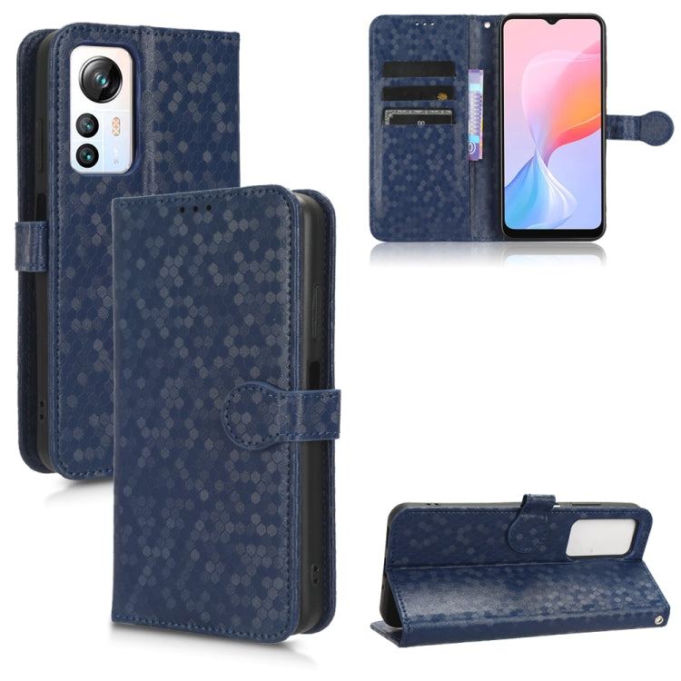 For Blackview A85 Honeycomb Dot Texture Leather Phone Case(Blue) - More Brand by PMC Jewellery | Online Shopping South Africa | PMC Jewellery | Buy Now Pay Later Mobicred