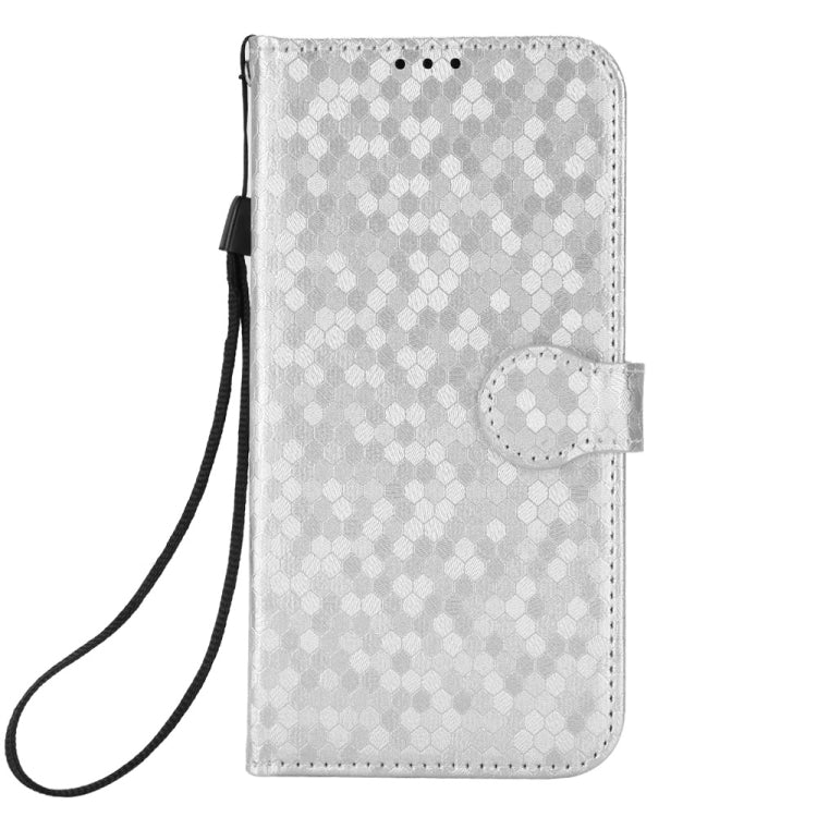 For Blackview A85 Honeycomb Dot Texture Leather Phone Case(Silver) - More Brand by PMC Jewellery | Online Shopping South Africa | PMC Jewellery | Buy Now Pay Later Mobicred