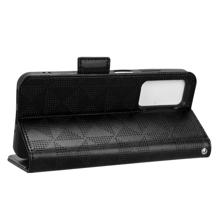 For Blackview A85 Symmetrical Triangle Leather Phone Case(Black) - More Brand by PMC TechLife | Online Shopping South Africa | PMC TechLife