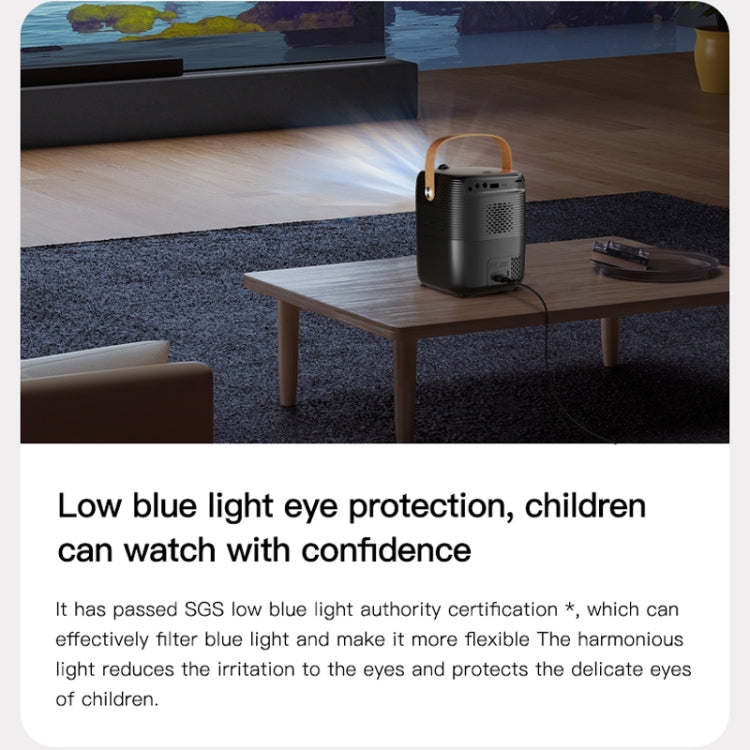 A007 Portable 1280 x 720 HD 113 ANSI Smart LED Projector, Plug:US Plug(Black) - Mini Projector by PMC TechLife | Online Shopping South Africa | PMC TechLife | Buy Now Pay Later Mobicred