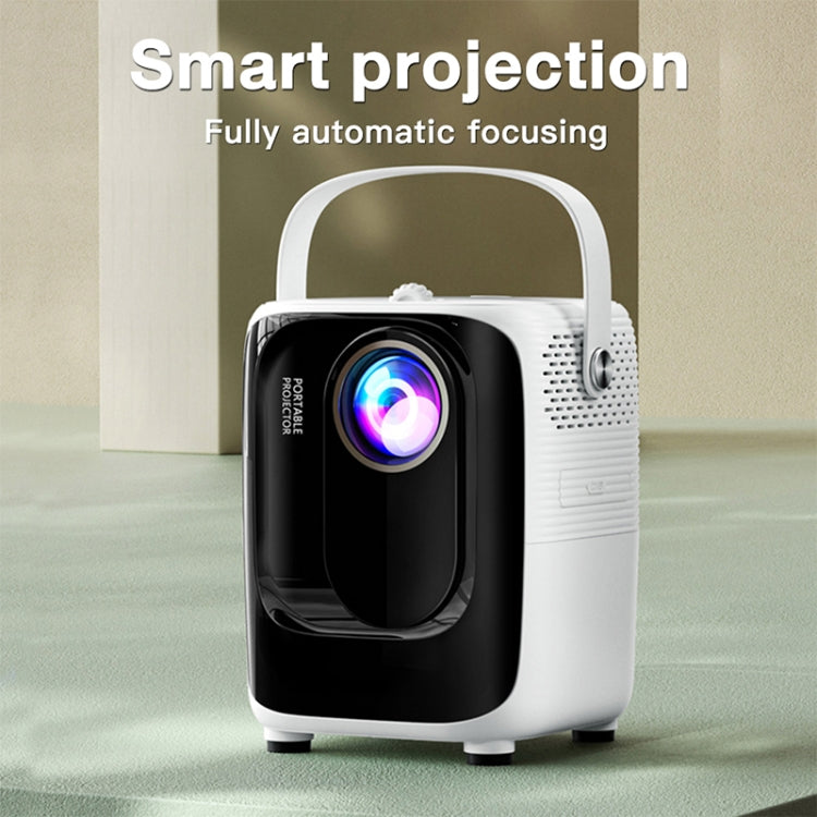A007 Portable 1280 x 720 HD 113 ANSI Smart LED Projector, Plug:US Plug(White) - Mini Projector by PMC TechLife | Online Shopping South Africa | PMC TechLife | Buy Now Pay Later Mobicred