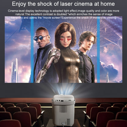 A007 Portable 1280 x 720 HD 113 ANSI Smart LED Projector, Plug:UK Plug(Black) - Mini Projector by PMC Jewellery | Online Shopping South Africa | PMC Jewellery | Buy Now Pay Later Mobicred