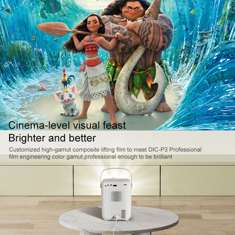 A007 Portable 1280 x 720 HD 113 ANSI Smart LED Projector, Plug:AU Plug(Black) - Mini Projector by PMC TechLife | Online Shopping South Africa | PMC TechLife | Buy Now Pay Later Mobicred