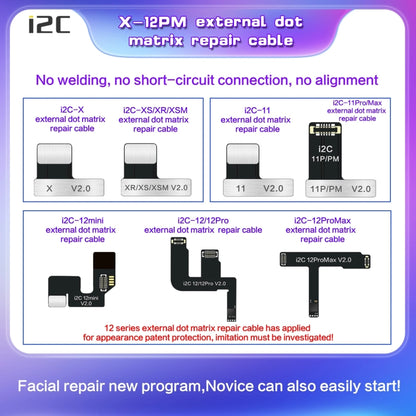 For iPhone XS / XR / XS Max i2C MC12 SK-BOX Dot-matrix Flex Cable V2.0 - Test Tools by i2C | Online Shopping South Africa | PMC Jewellery | Buy Now Pay Later Mobicred