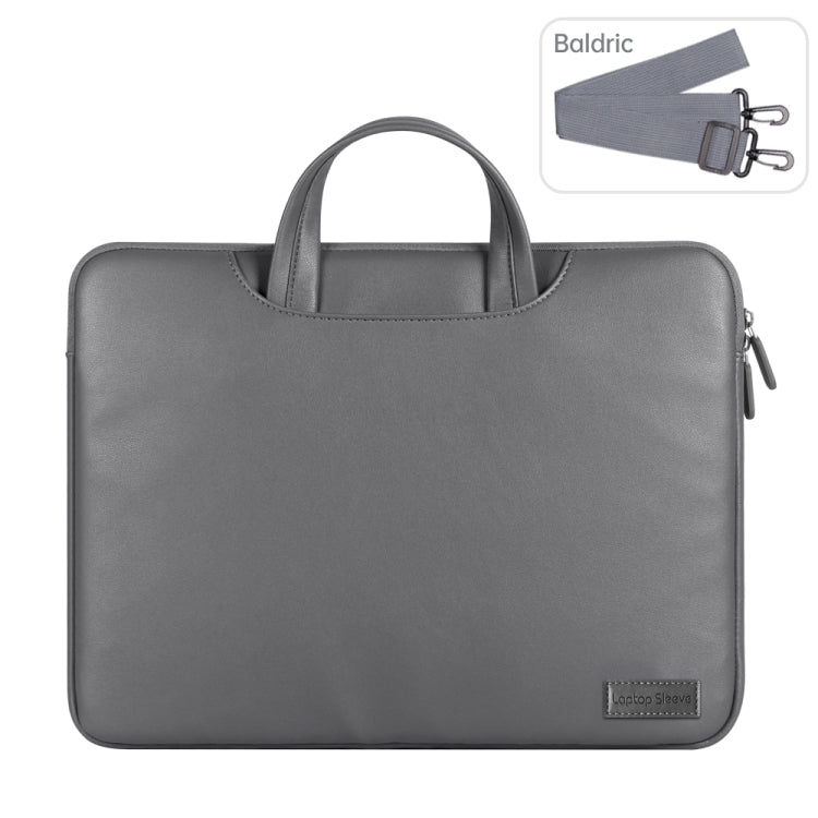Waterproof PU Laptop Bag Inner Bag, Size:13 / 14 inch(Grey) - Other by PMC TechLife | Online Shopping South Africa | PMC TechLife | Buy Now Pay Later Mobicred