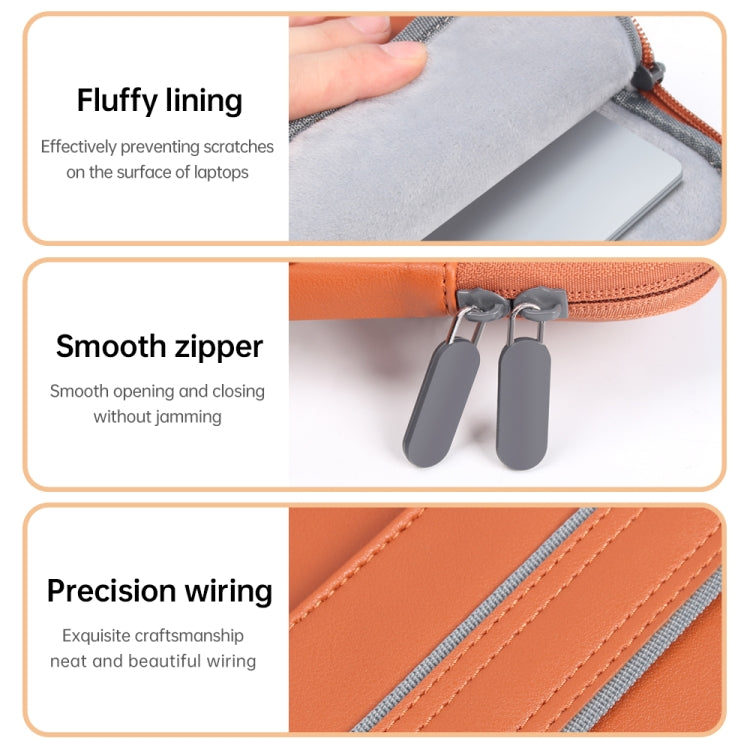 Waterproof PU Laptop Bag Inner Bag, Size:13 / 14 inch(Grey) - Other by PMC TechLife | Online Shopping South Africa | PMC TechLife | Buy Now Pay Later Mobicred