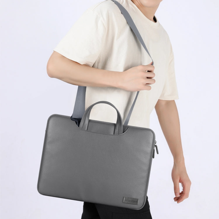 Waterproof PU Laptop Bag Inner Bag, Size:13 / 14 inch(Grey) - Other by PMC Jewellery | Online Shopping South Africa | PMC Jewellery | Buy Now Pay Later Mobicred