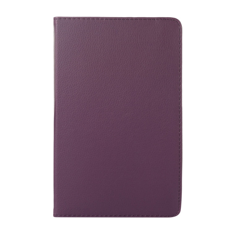 For Lenovo Tab M9 360 Degree Rotation Litchi Texture Tablet Leather Case with Holder(Purple) - Lenovo by PMC TechLife | Online Shopping South Africa | PMC TechLife | Buy Now Pay Later Mobicred
