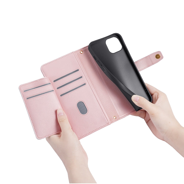 For Tecno Pop 6 Pro Sheep Texture Cross-body Zipper Wallet Leather Phone Case(Pink) - free shipping - PMC TechLife - Order now!