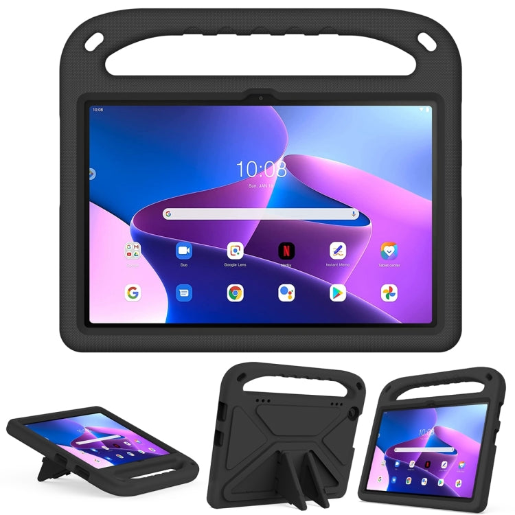 For Lenovo Tab M10 3rd Gen Handle EVA Shockproof Tablet Case with Holder(Black) - Lenovo by PMC TechLife | Online Shopping South Africa | PMC TechLife | Buy Now Pay Later Mobicred