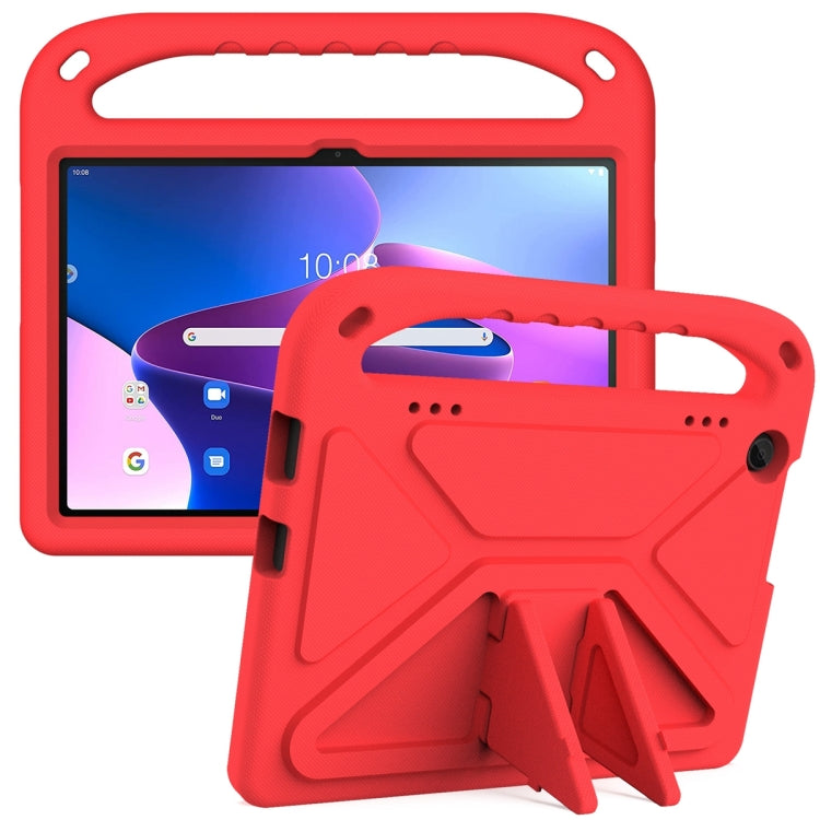 For Lenovo Tab M10 3rd Gen Handle EVA Shockproof Tablet Case with Holder(Red) - Lenovo by PMC TechLife | Online Shopping South Africa | PMC TechLife | Buy Now Pay Later Mobicred