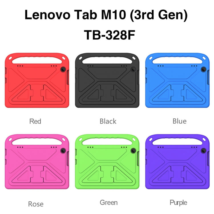 For Lenovo Tab M10 3rd Gen Handle EVA Shockproof Tablet Case with Holder(Red) - Lenovo by PMC TechLife | Online Shopping South Africa | PMC TechLife | Buy Now Pay Later Mobicred