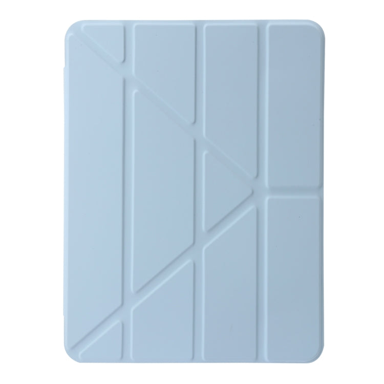 For iPad Pro 12.9 2022 / Air 13 2024 Clear Acrylic Deformation Leather Tablet Case(Ice Blue) - iPad Pro 12.9 (2022/2021) Cases by PMC Jewellery | Online Shopping South Africa | PMC Jewellery | Buy Now Pay Later Mobicred