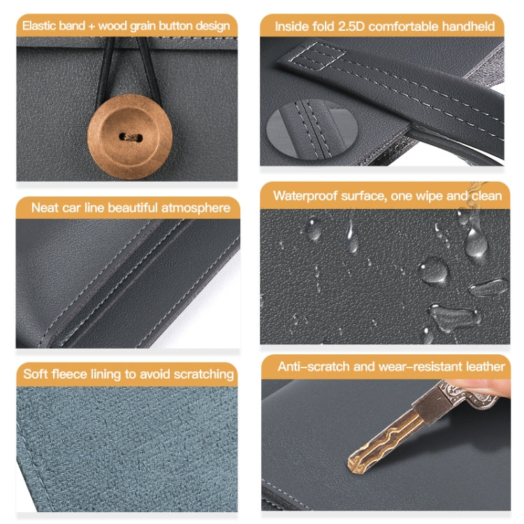 15-16 inch Universal Elastic Thread Button Portable Laptop Inner Bag(Black) - free shipping - PMC TechLife - Order now!