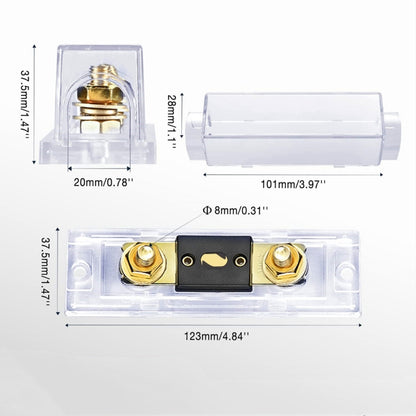 2 in 1 ANL Car Fuse Holder Electrical Protection Insulating Cover, Current:400A - Fuse by PMC Jewellery | Online Shopping South Africa | PMC Jewellery | Buy Now Pay Later Mobicred