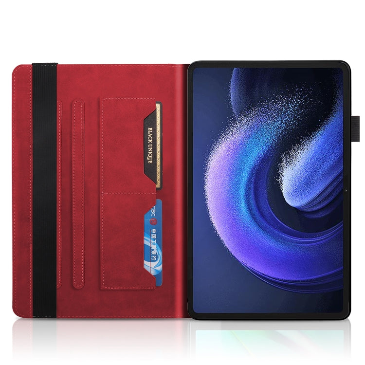 For Xiaomi Pad 6 / Pad 6 Pro Life Tree Series Horizontal Flip Leather Tablet Case(Red) - More Tablet Cases by PMC TechLife | Online Shopping South Africa | PMC TechLife | Buy Now Pay Later Mobicred