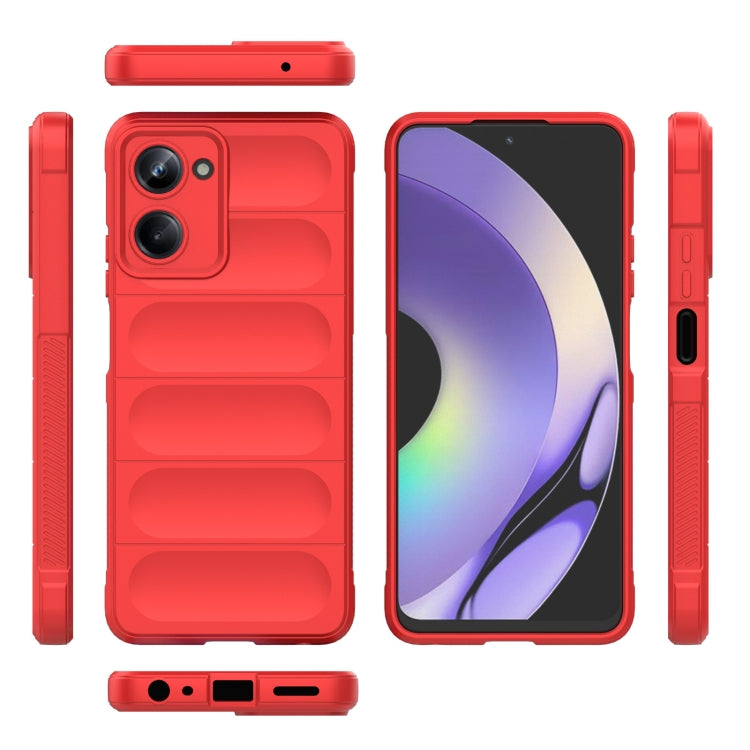 For Realme 10 Pro 5G Magic Shield TPU + Flannel Phone Case(White) - Realme Cases by PMC TechLife | Online Shopping South Africa | PMC TechLife | Buy Now Pay Later Mobicred