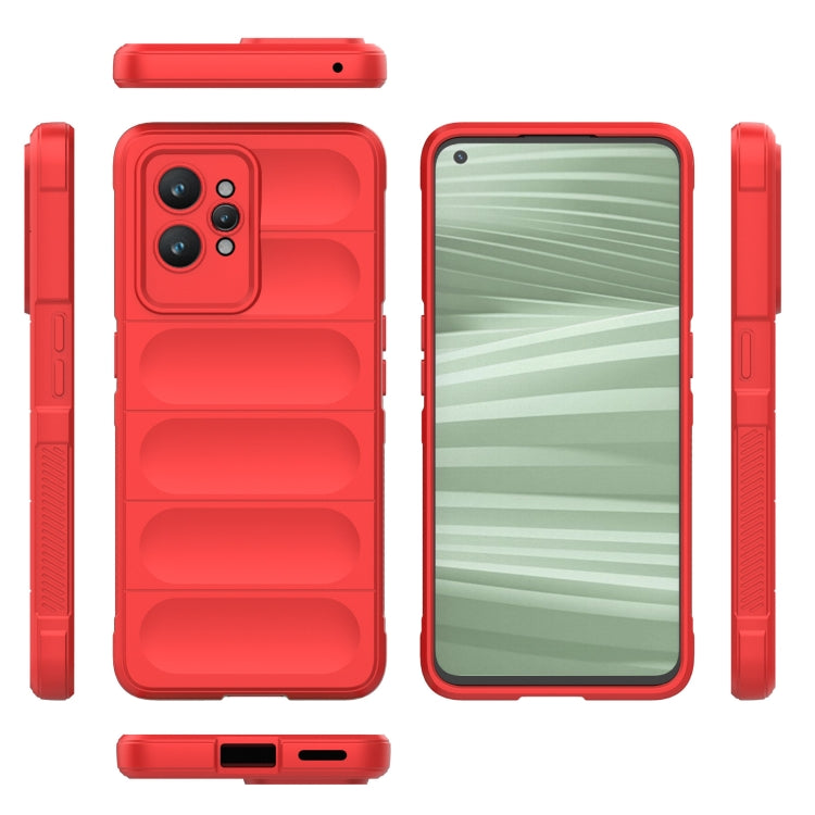For Realme GT2 Pro Magic Shield TPU + Flannel Phone Case(Wine Red) - Realme Cases by PMC TechLife | Online Shopping South Africa | PMC TechLife | Buy Now Pay Later Mobicred