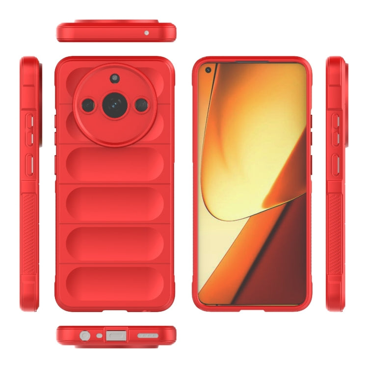 For Realme 11 5G Magic Shield TPU + Flannel Phone Case(Dark Blue) - Realme Cases by PMC TechLife | Online Shopping South Africa | PMC TechLife | Buy Now Pay Later Mobicred