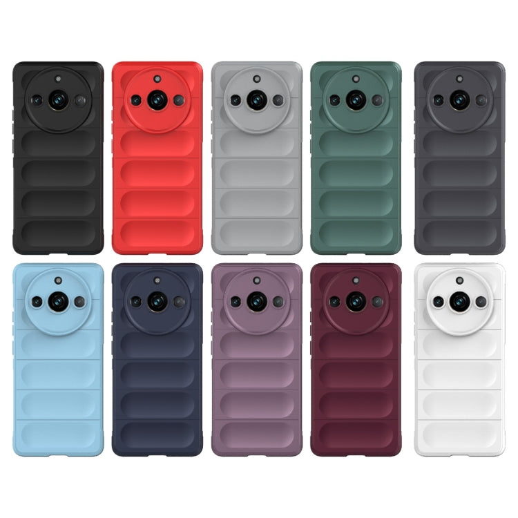 For Realme 11 Pro 5G/11 Pro+ 5G Magic Shield TPU + Flannel Phone Case(Grey) - Realme Cases by PMC TechLife | Online Shopping South Africa | PMC TechLife | Buy Now Pay Later Mobicred
