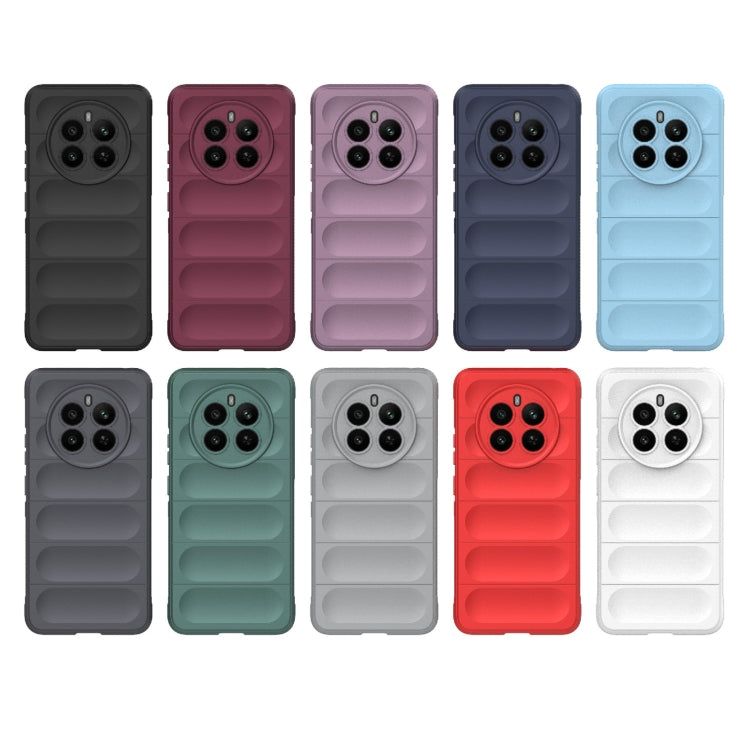 For Realme 12+ 5G Global Magic Shield TPU + Flannel Phone Case(Black) - Realme Cases by PMC TechLife | Online Shopping South Africa | PMC TechLife | Buy Now Pay Later Mobicred