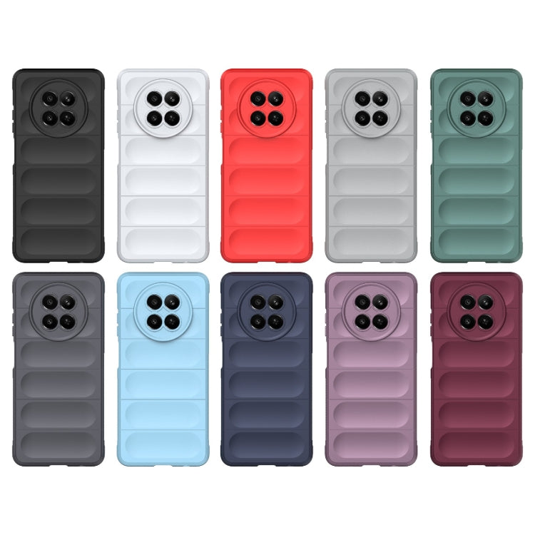 For Realme 12 5G Global Magic Shield TPU + Flannel Phone Case(Dark Green) - Realme Cases by PMC TechLife | Online Shopping South Africa | PMC TechLife | Buy Now Pay Later Mobicred