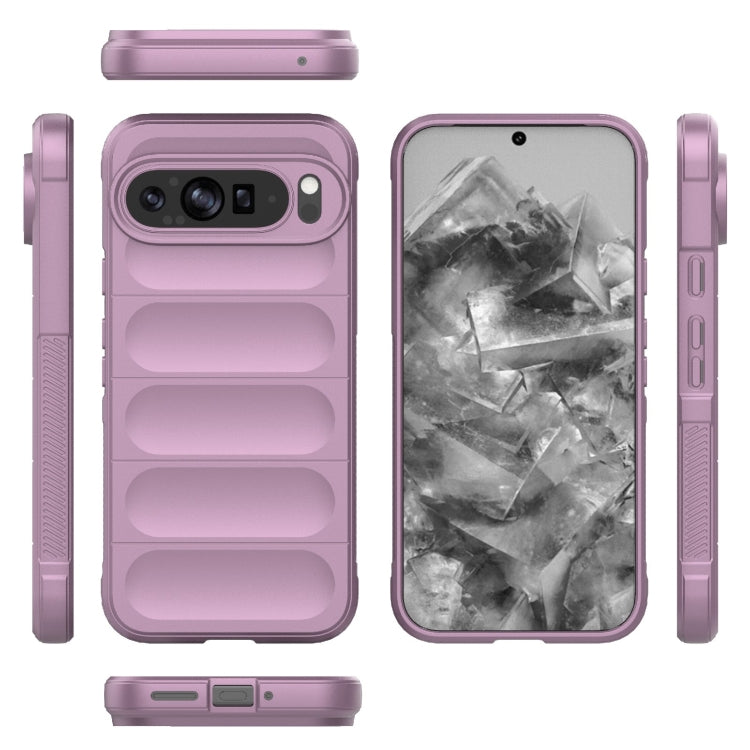 For Google Pixel 9 Pro XL 5G Magic Shield TPU + Flannel Phone Case(Purple) - Google Cases by PMC TechLife | Online Shopping South Africa | PMC TechLife | Buy Now Pay Later Mobicred
