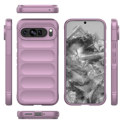 For Google Pixel 9 Pro XL 5G Magic Shield TPU + Flannel Phone Case(Purple) - Google Cases by PMC Jewellery | Online Shopping South Africa | PMC Jewellery | Buy Now Pay Later Mobicred