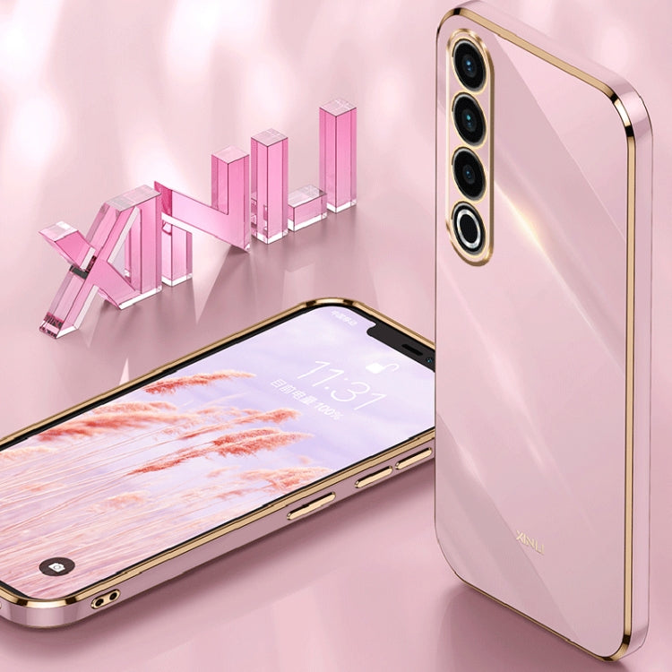 For Meizu 20 Pro 5G XINLI Straight Edge 6D Electroplate TPU Phone Case(Mint Green) - Meizu by XINLI | Online Shopping South Africa | PMC Jewellery | Buy Now Pay Later Mobicred