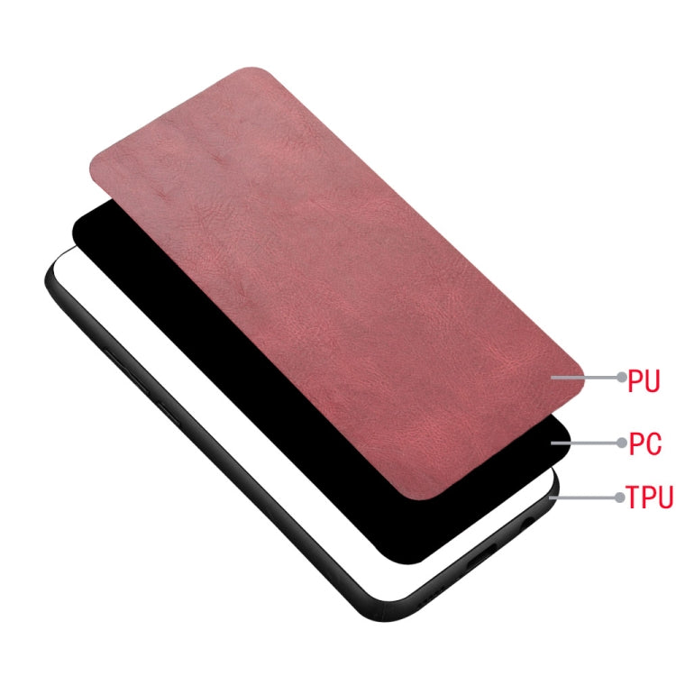 For Google Pixel 9 Sewing Cow Pattern Skin PC + PU + TPU Phone Case(Red) - Google Cases by PMC TechLife | Online Shopping South Africa | PMC TechLife | Buy Now Pay Later Mobicred
