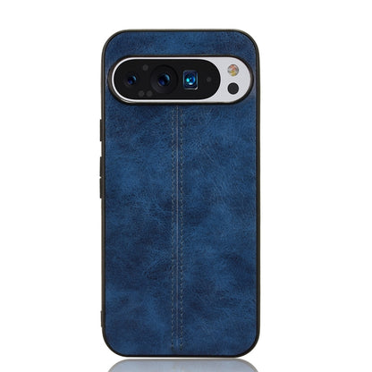 For Google Pixel 9 Sewing Cow Pattern Skin PC + PU + TPU Phone Case(Blue) - Google Cases by PMC Jewellery | Online Shopping South Africa | PMC Jewellery | Buy Now Pay Later Mobicred