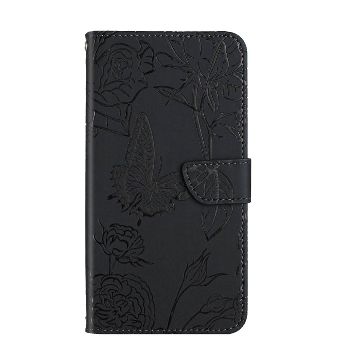 For Xiaomi Redmi Note 13 Pro 4G Global Skin Feel Butterfly Embossed Flip Leather Phone Case(Black) - Note 13 Pro Cases by PMC Jewellery | Online Shopping South Africa | PMC Jewellery | Buy Now Pay Later Mobicred