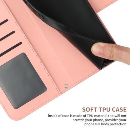 For Xiaomi Redmi 12 5G Skin Feel Sun Flower Embossed Flip Leather Phone Case with Lanyard(Pink) - Xiaomi Cases by PMC Jewellery | Online Shopping South Africa | PMC Jewellery | Buy Now Pay Later Mobicred