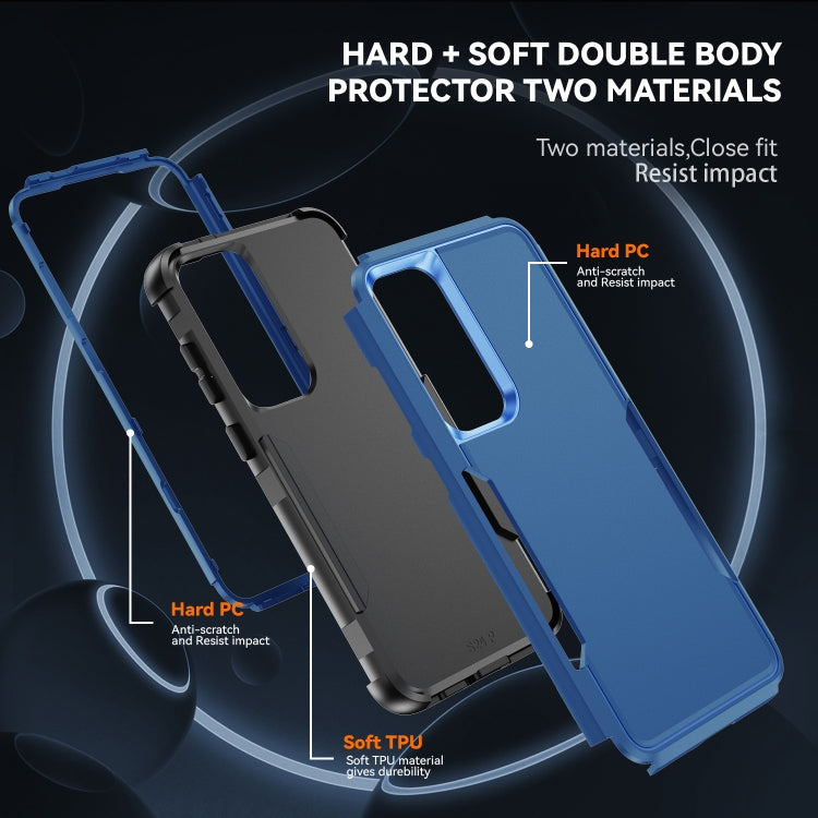 For Samsung Galaxy S24+ 5G TPU + PC Shockproof Protective Phone Case(Royal Blue + Black) - Galaxy S24+ 5G Cases by PMC Jewellery | Online Shopping South Africa | PMC Jewellery