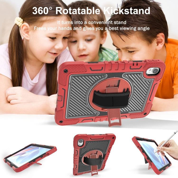 For Huawei MatePad 11.5 2023 360 Degree Rotation PC Contrast Silicone Tablet Case(Red + Black) - Huawei by PMC TechLife | Online Shopping South Africa | PMC TechLife | Buy Now Pay Later Mobicred