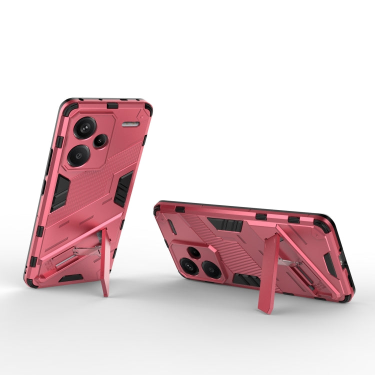 For Xiaomi Redmi Note 13 Pro Punk Armor 2 in 1 PC + TPU Phone Case(Light Red) - Note 13 Pro Cases by PMC TechLife | Online Shopping South Africa | PMC TechLife | Buy Now Pay Later Mobicred
