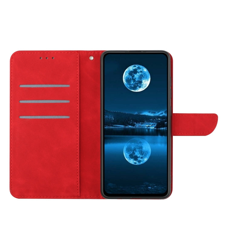 For Honor 80 Stitching Embossed Leather Phone Case(Red) - Honor Cases by PMC TechLife | Online Shopping South Africa | PMC TechLife | Buy Now Pay Later Mobicred