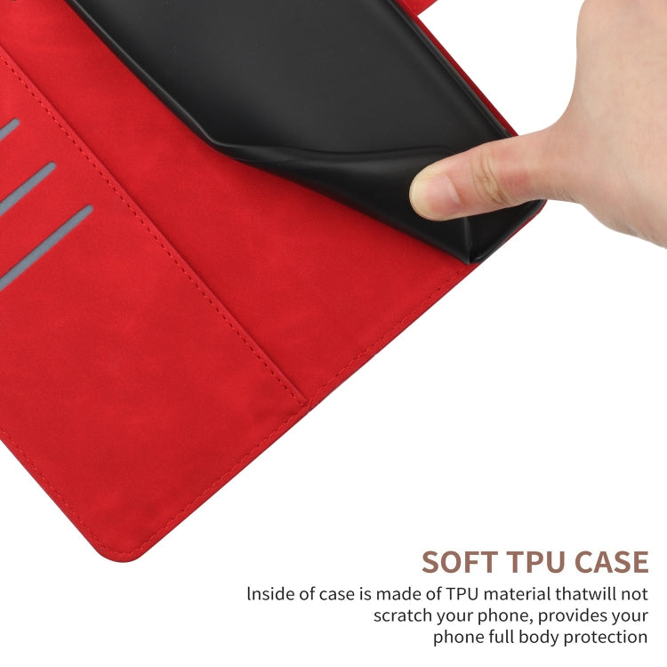 For Honor 80 Stitching Embossed Leather Phone Case(Red) - Honor Cases by PMC TechLife | Online Shopping South Africa | PMC TechLife | Buy Now Pay Later Mobicred