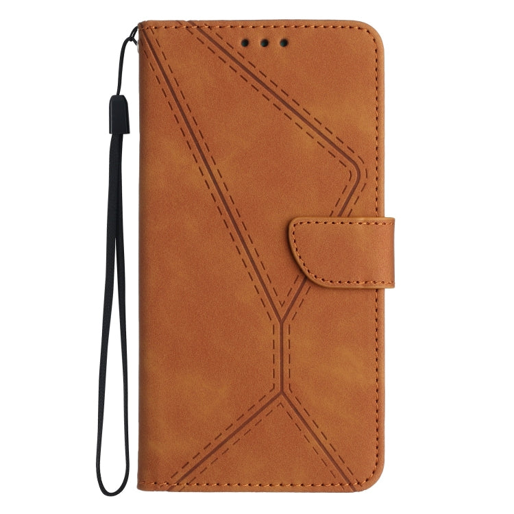 For Motorola Edge 40 Pro 5G Stitching Embossed Leather Phone Case(Brown) - free shipping - PMC TechLife - Order now!