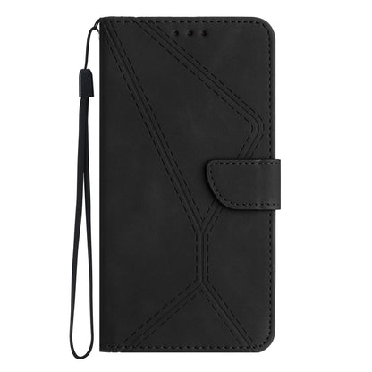 For Motorola Moto G Play 5G 2024 Stitching Embossed Leather Phone Case(Black) - Motorola Cases by PMC Jewellery | Online Shopping South Africa | PMC Jewellery | Buy Now Pay Later Mobicred