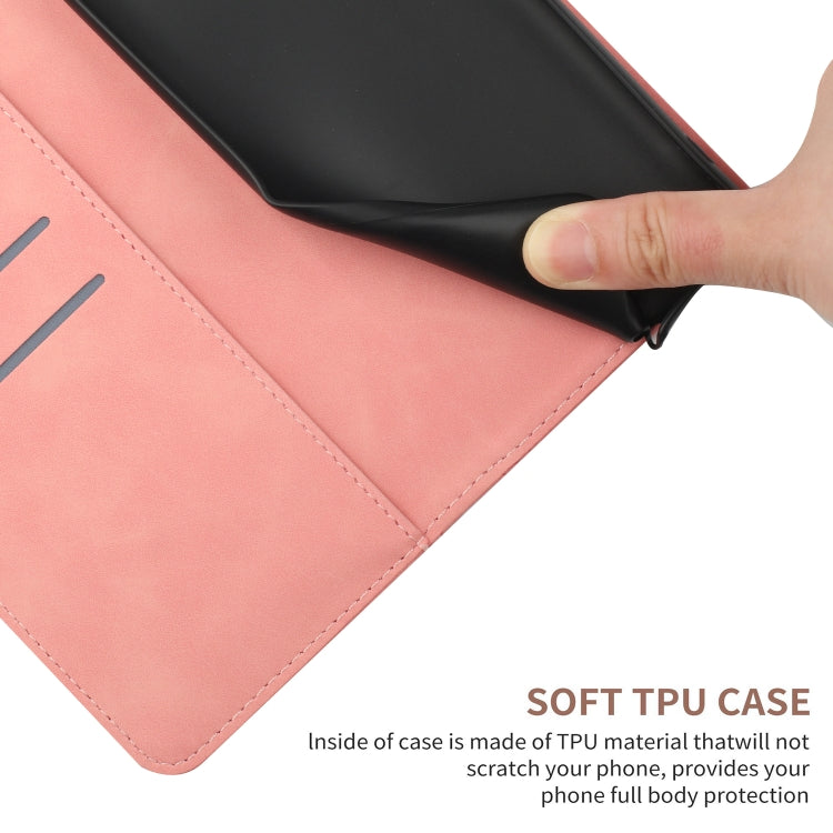 For Motorola Edge 5G 2024 Stitching Embossed Leather Phone Case(Pink) - Motorola Cases by PMC Jewellery | Online Shopping South Africa | PMC Jewellery | Buy Now Pay Later Mobicred