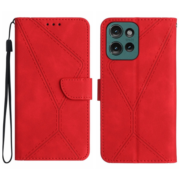 For Motorola Moto G Play 2025 Stitching Embossed Leather Phone Case(Red) - free shipping - PMC TechLife - Order now!